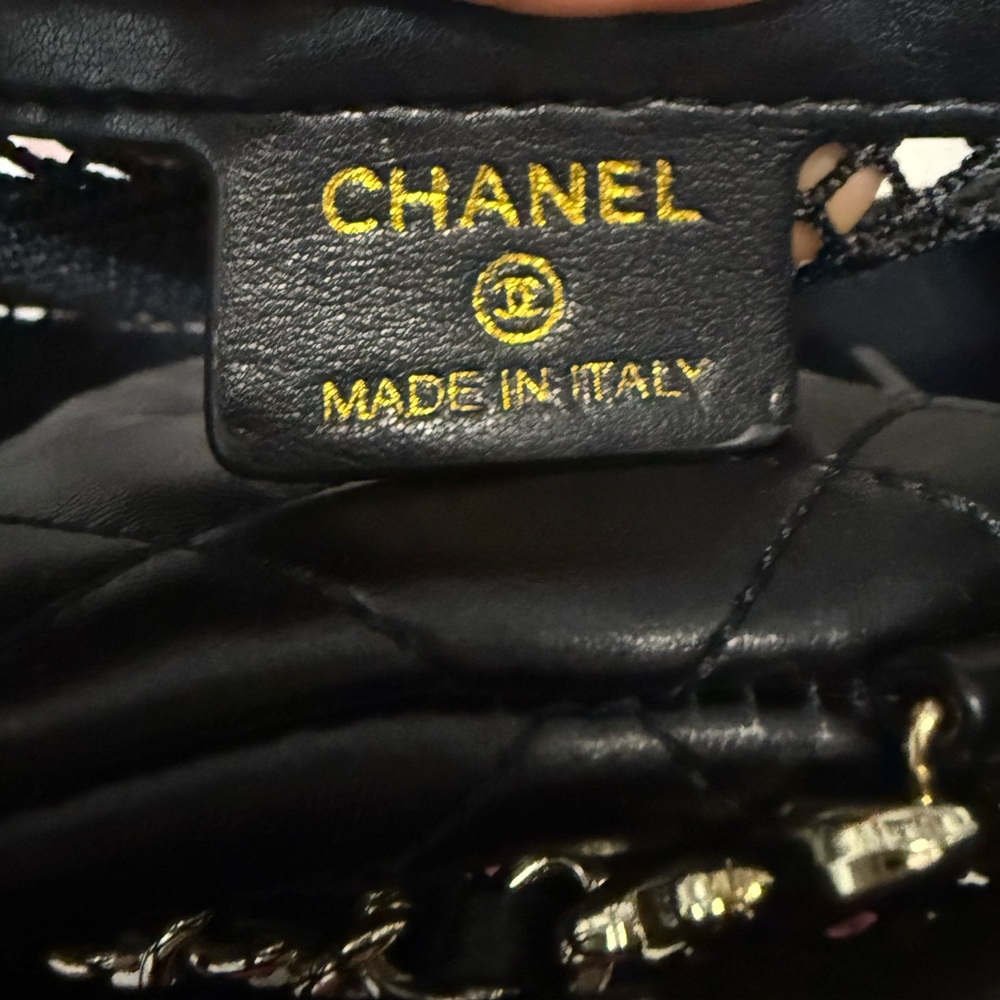 Chanel Black and Gold Mesh Half Moon Shoulder Bag NWT VIP GIFT WITH PURCHASE GWP - Picture 10 of 12